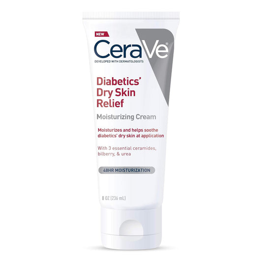 CeraVe Diabetics' Dry Skin Relief Moisturizing Cream, 8-ounce Tube