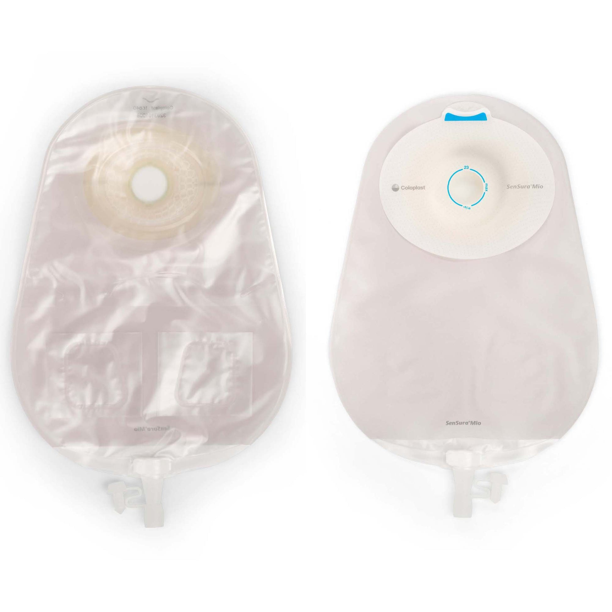 SenSura Mio Convex Deep 1-Piece Transparent Urostomy Pouch, 25mm Stoma
