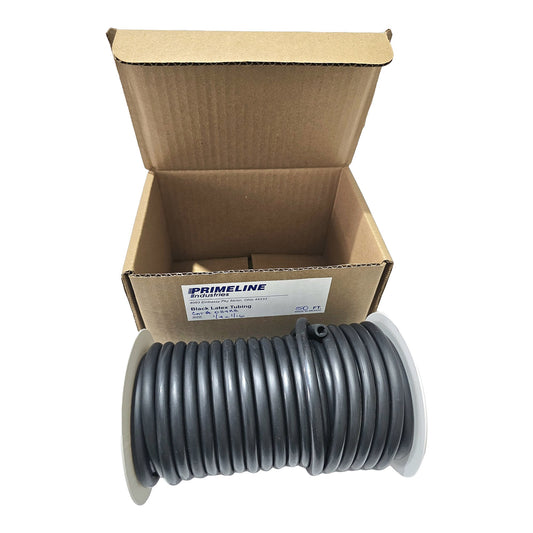 General Use Tubing Black 1/4 Inch I.D. 50 Foot Length Natural Latex Rubber NonSterile