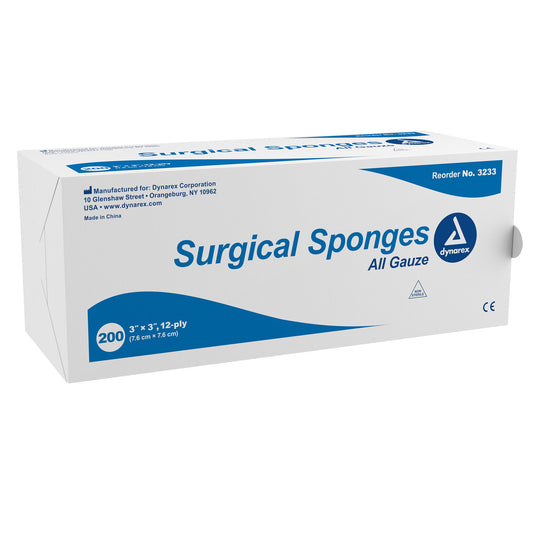 dynarex Gauze Sponge, 3 x 3 Inch, 12-Ply