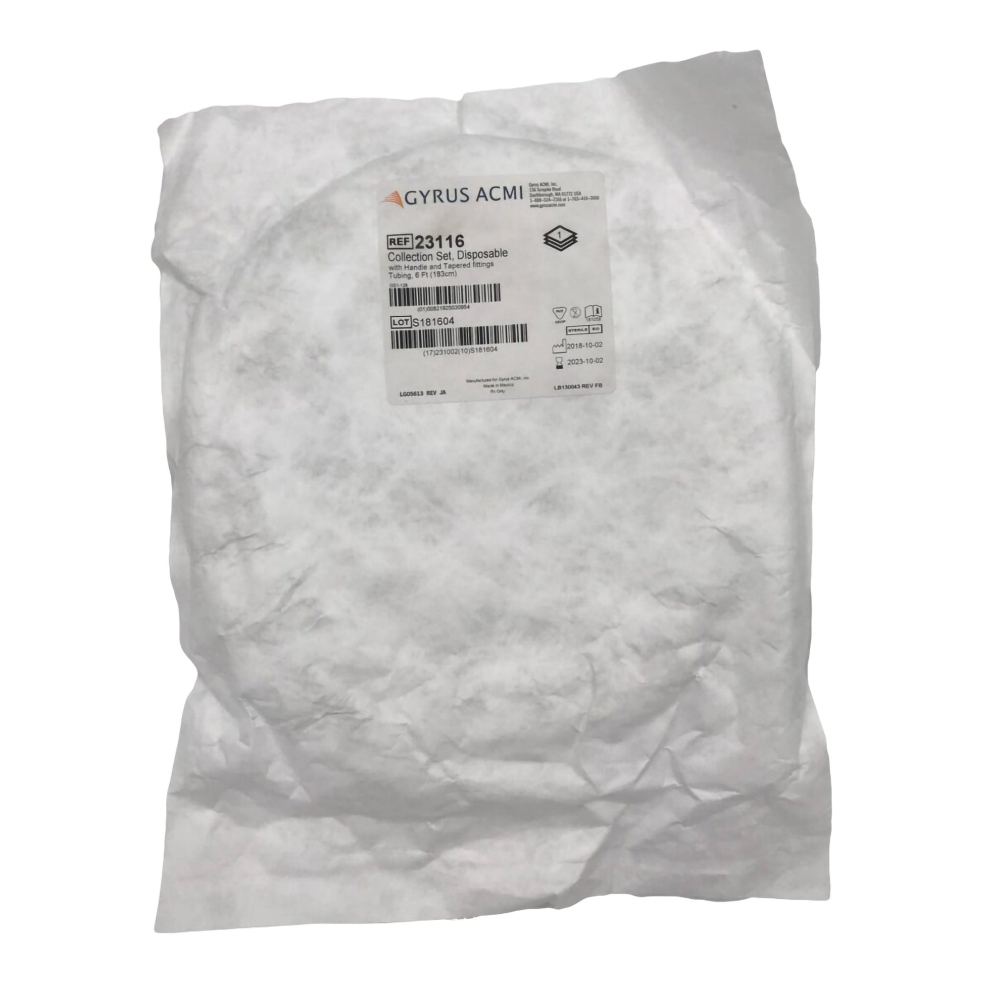 Collection Tubing Kit Berkeley Vacurette Clear 3/8 Inch I.D. 6 Foot Length PVC Sterile