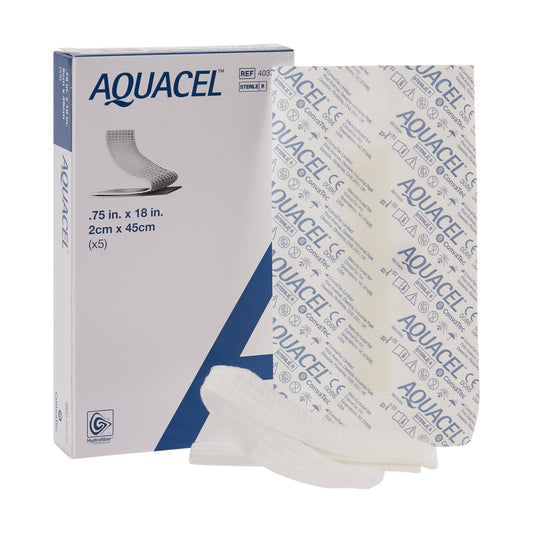 Aquacel Ribbon Hydrofiber Gelling Fiber Wound Dressing, x 18 Inch