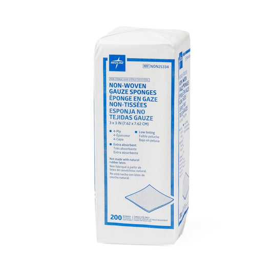 Avant Gauze Nonwoven Sponge, 3 x 3 Inch, 4-Ply