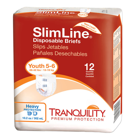 Tranquility SlimLine Incontinence Brief, Junior