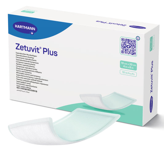 Zetuvit Plus Sterile Superabsorbent Dressing, 4 x 8 Inch