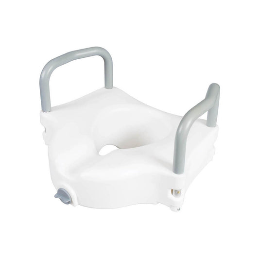 Carex Classics Raised Toilet Seat with Armrests