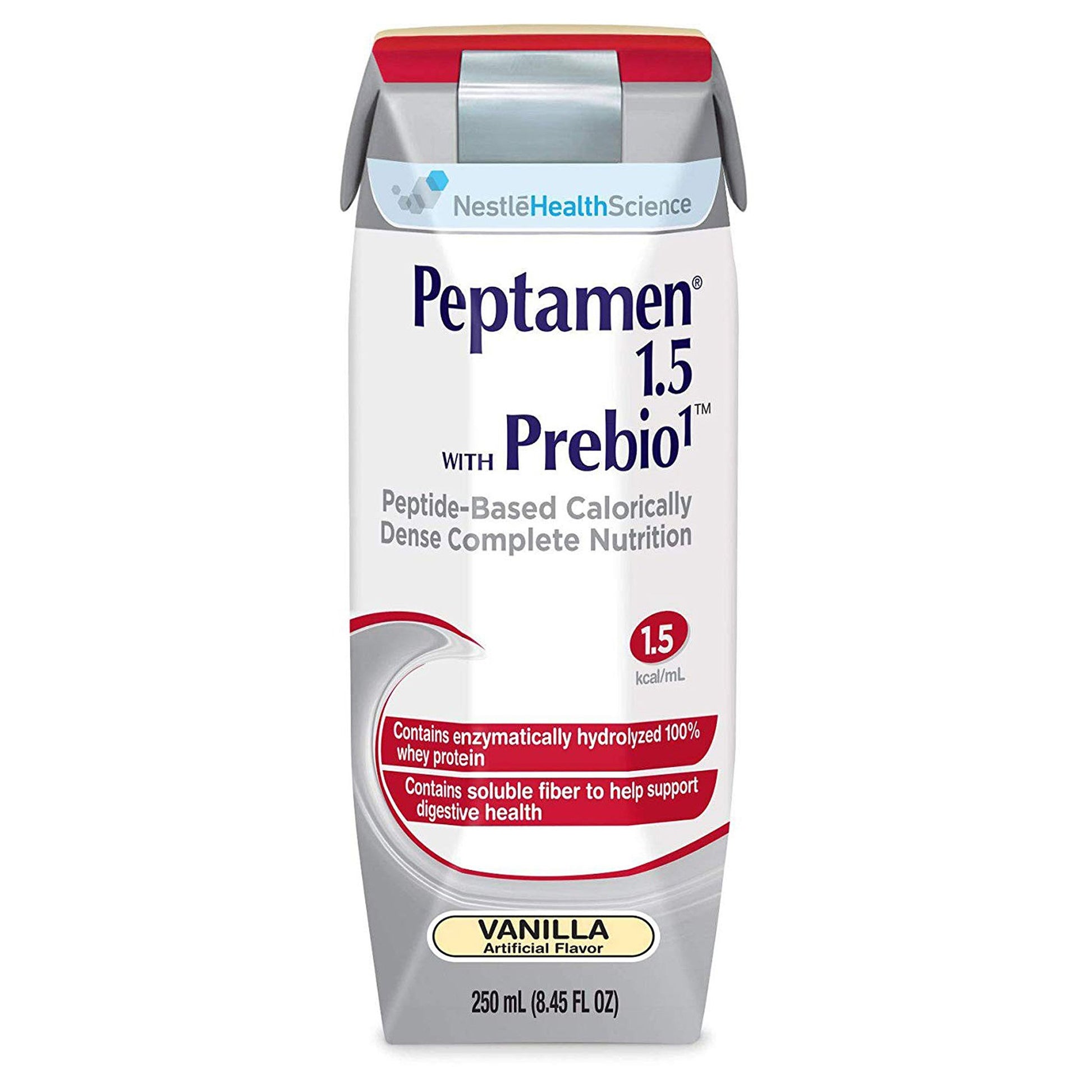Peptamen 1.5 with Prebio 1™ Vanilla Peptide-Based Complete Nutrition, 250 mL