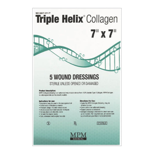 Collagen Dressing Triple Helix 7 X 7 Inch Square Sterile