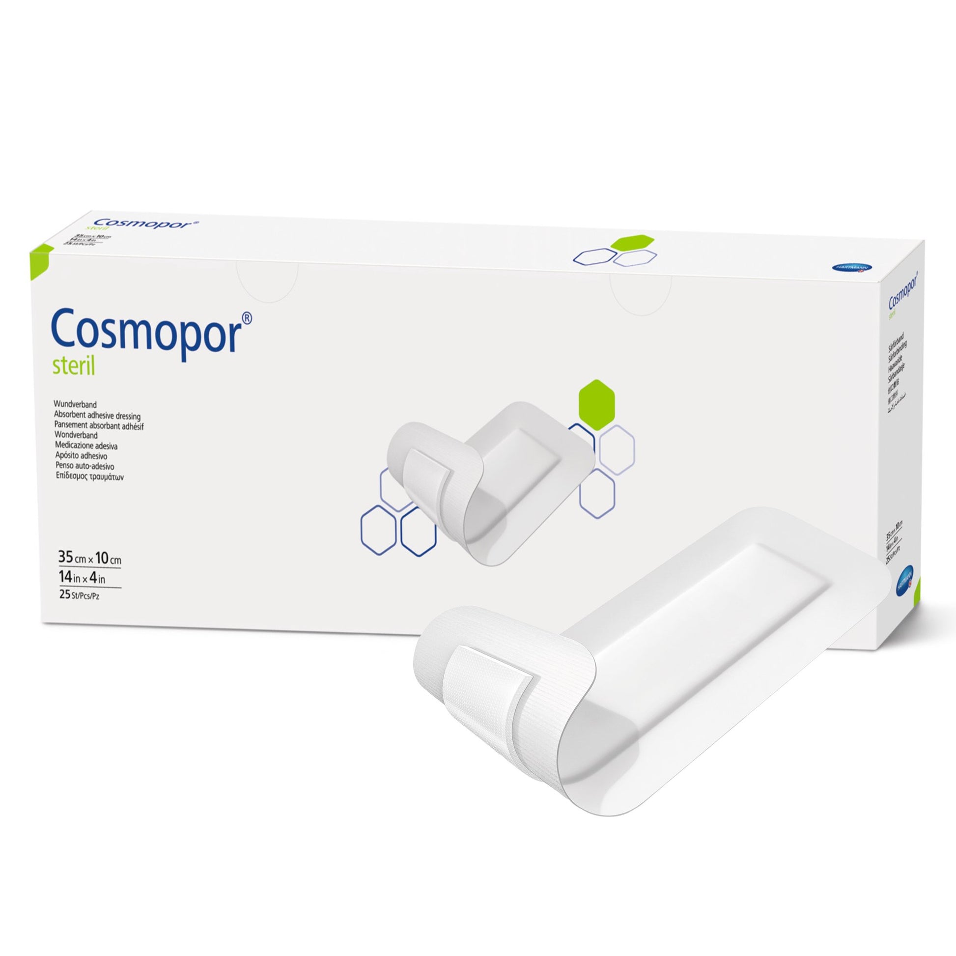 Island Dressing Cosmopor Steril 4 X 14 Inch Rectangle Sterile Water Resistant Backing