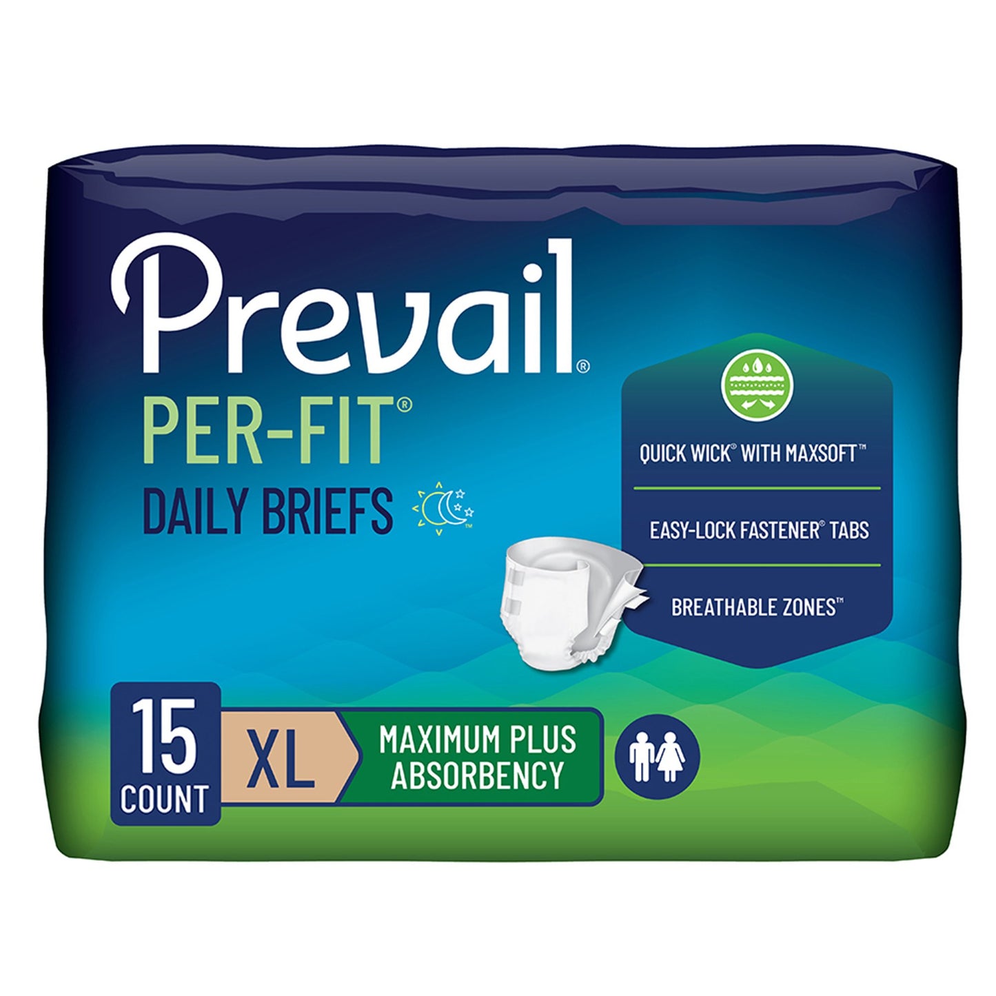 Prevail Per-Fit Maximum Incontinence Brief, Extra Large