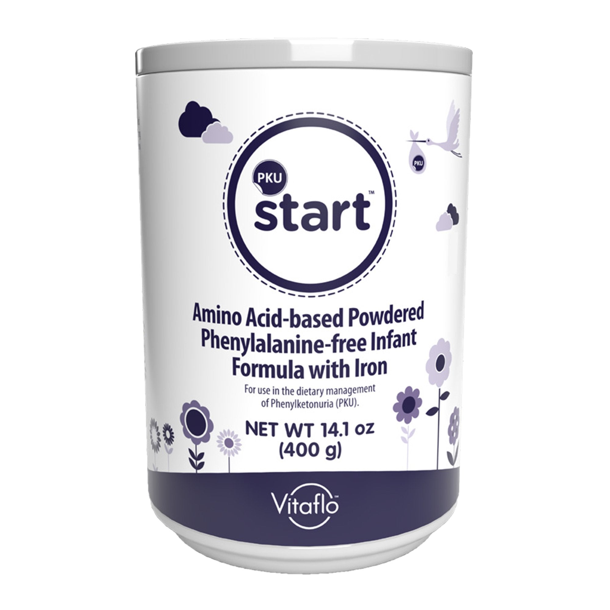 Starting Powder Infant Formula PKU start™ Unflavored 400 Gram Can Powder Amino Acid PK ...