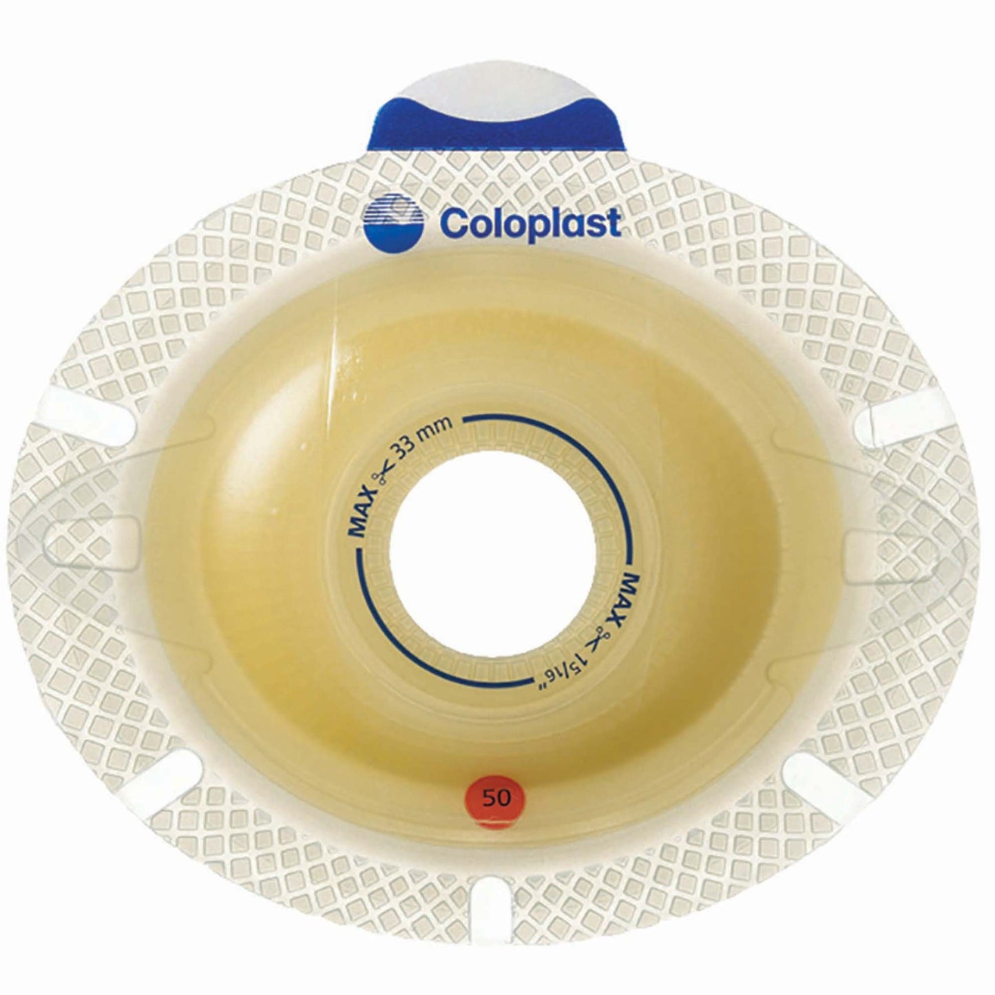 SenSura Click Xpro Convex Light Ostomy Barrier, Trim to fit 15 – 53 mm, Yellow