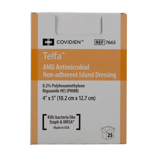 Covidien™ Telfa™ Impregnated Antimicrobial Dressing, 4 x 5 Inch