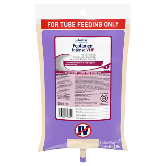 Peptamen Intense VHP Tube Feeding Peptide-Based Formula, 33.8 oz. UltraPak Bag