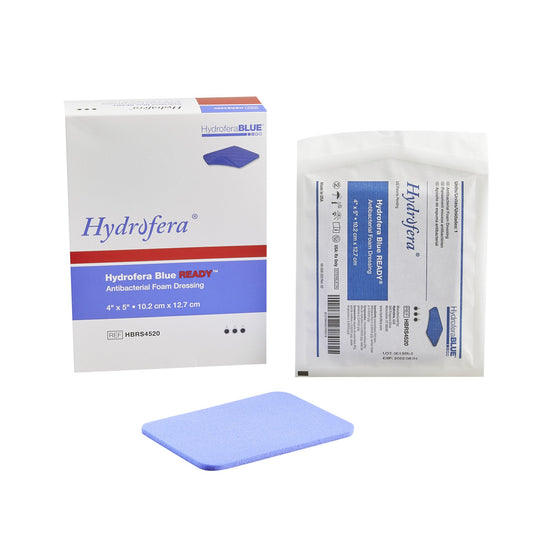 Hollister Hydrofera Blue Ready™ Antibacterial Foam Dressing, 10.2 x 12.7 cm