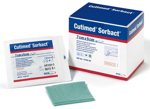 Cutimed Sorbact Antimicrobial Mesh Dressing, 2 x 3½ Inch