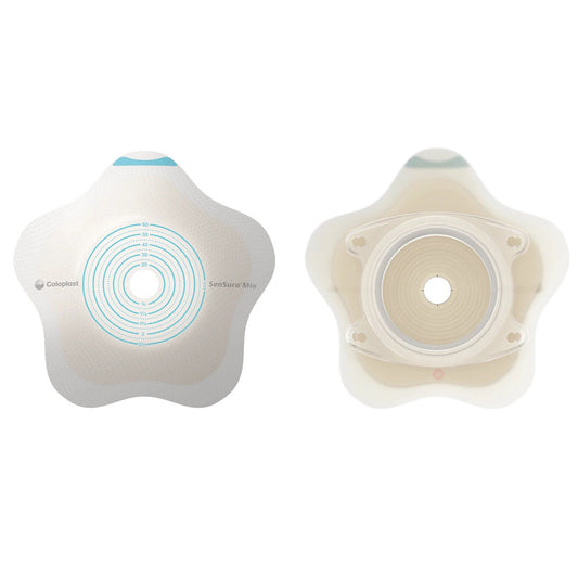SenSura Mio Click Convex Flip Ostomy Barrier, 35 mm Stomas, Red Match