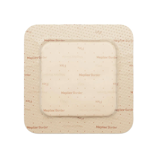 Mepilex Border Flex Adhesive with Border Foam Dressing, 4 x 4 Inch