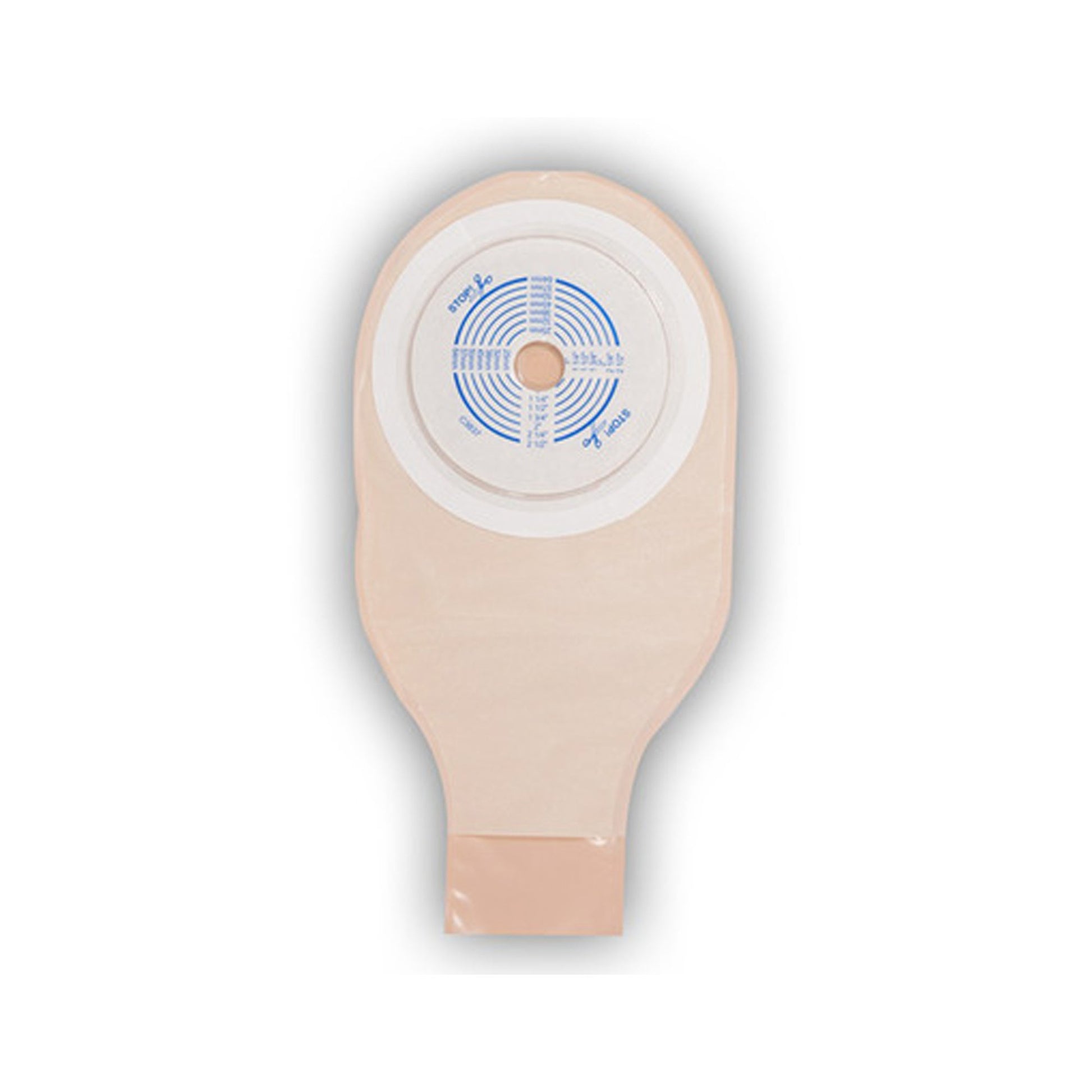 ActiveLife One-Piece Opaque Ostomy Pouch, 12 Inch Length, 3/4 Inch Stoma