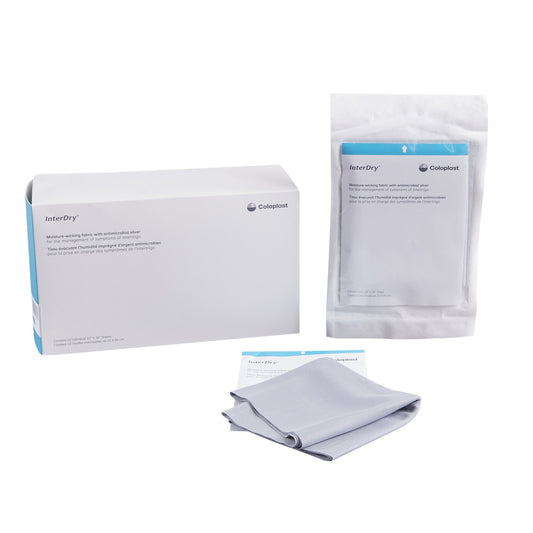 InterDry Silver Complex Textile, Skin Fold Management Material, 10 x 36 Inch