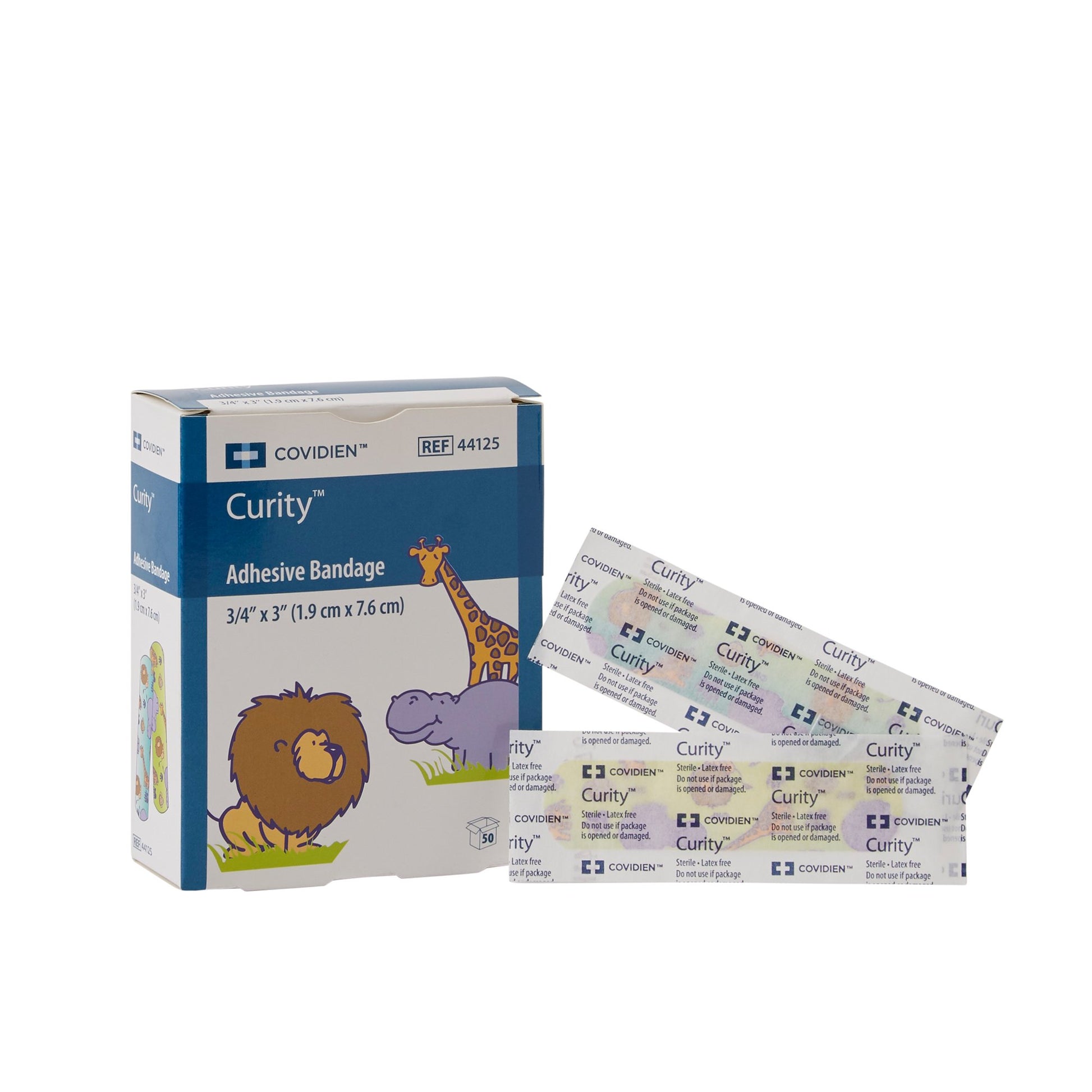 Curity™ Zoo Design Adhesive Strip, x 3 Inch