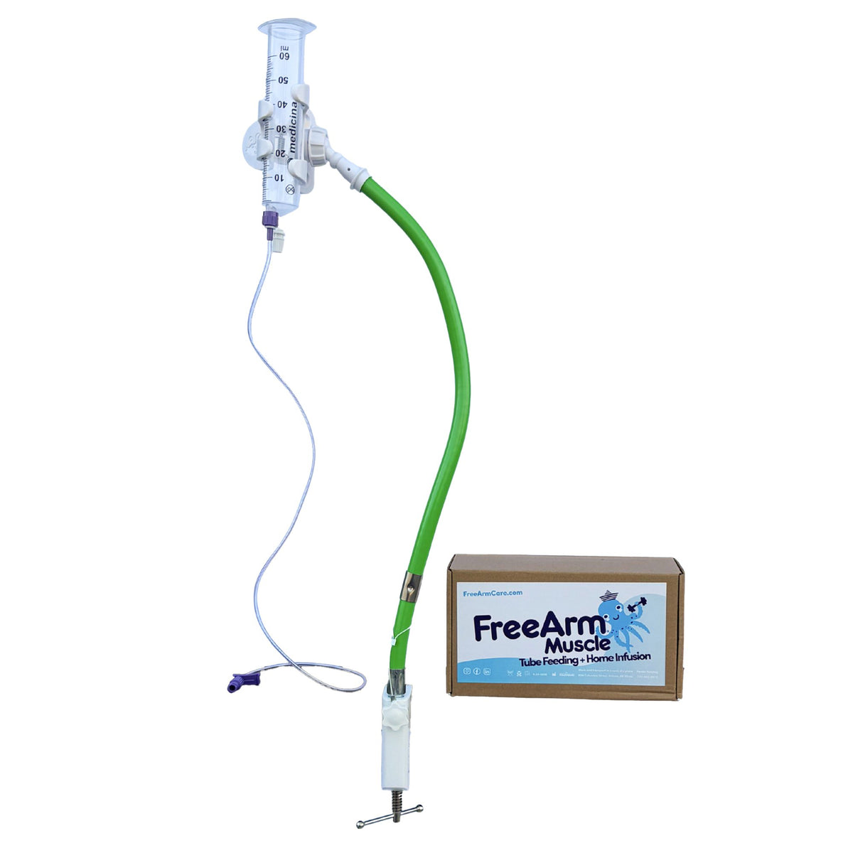 Feeding Tube / Infusion Bag Holder FreeArm Muscle Green For Feeding Ba ...