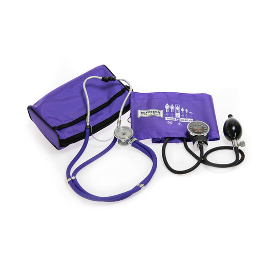McKesson Lumeon™ Aneroid Sphygmomanometer/Sprague Kit, Purple