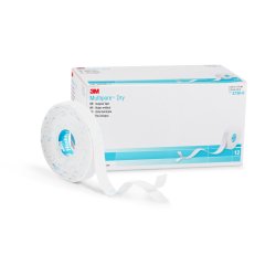 3M™ Multipore™ Dry Dressing Retention Tape w/ Liner, 0.5 Inch x 5.5 Yard, White