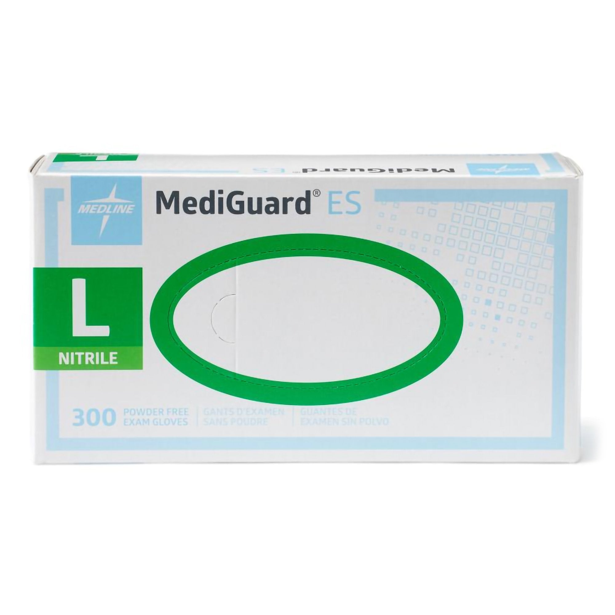 MediGuard ES Nitrile Exam Glove, Large, Blue – SurfMed