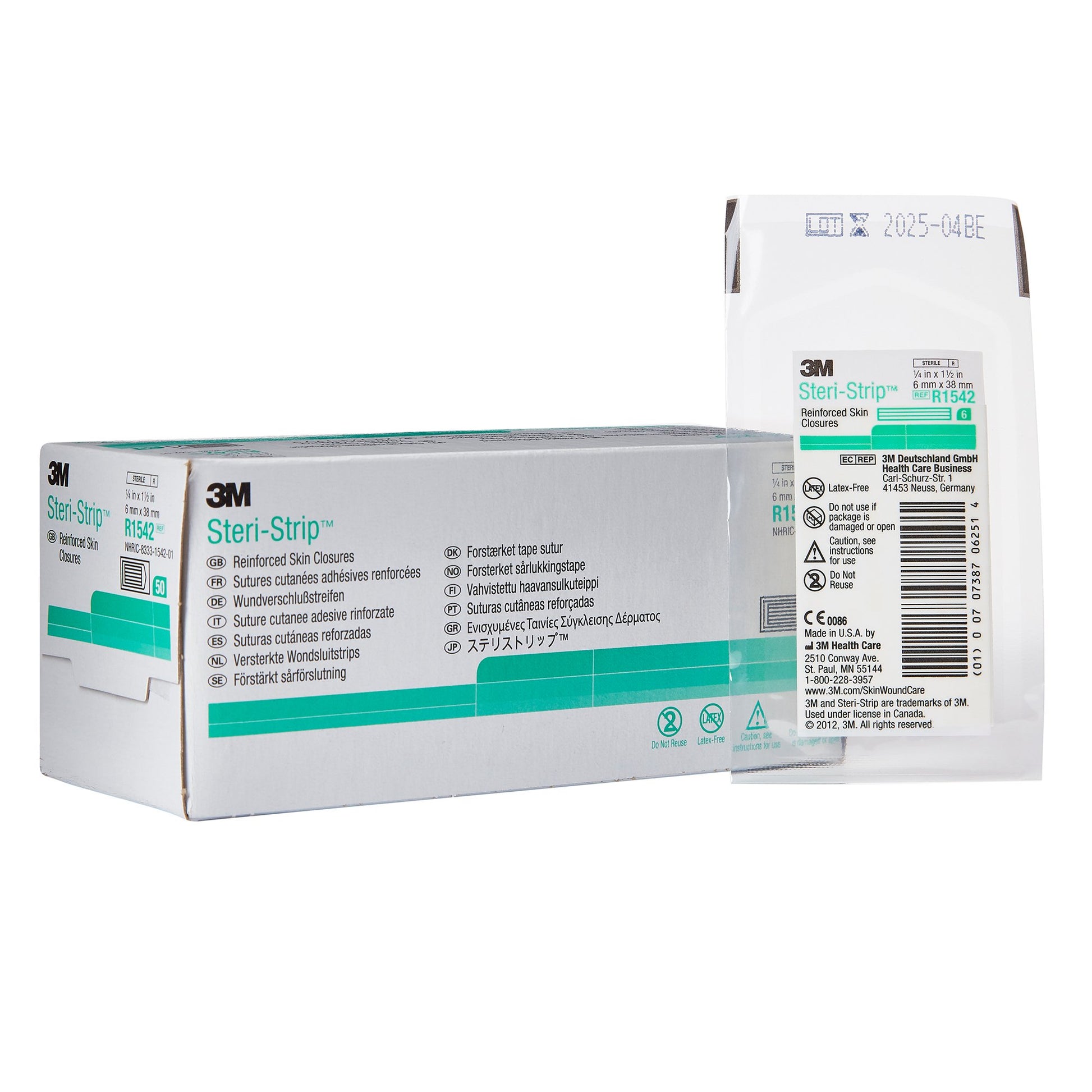3M™ Steri-Strip™ Skin Closure Strip, 0.25 x 1.5 Inch