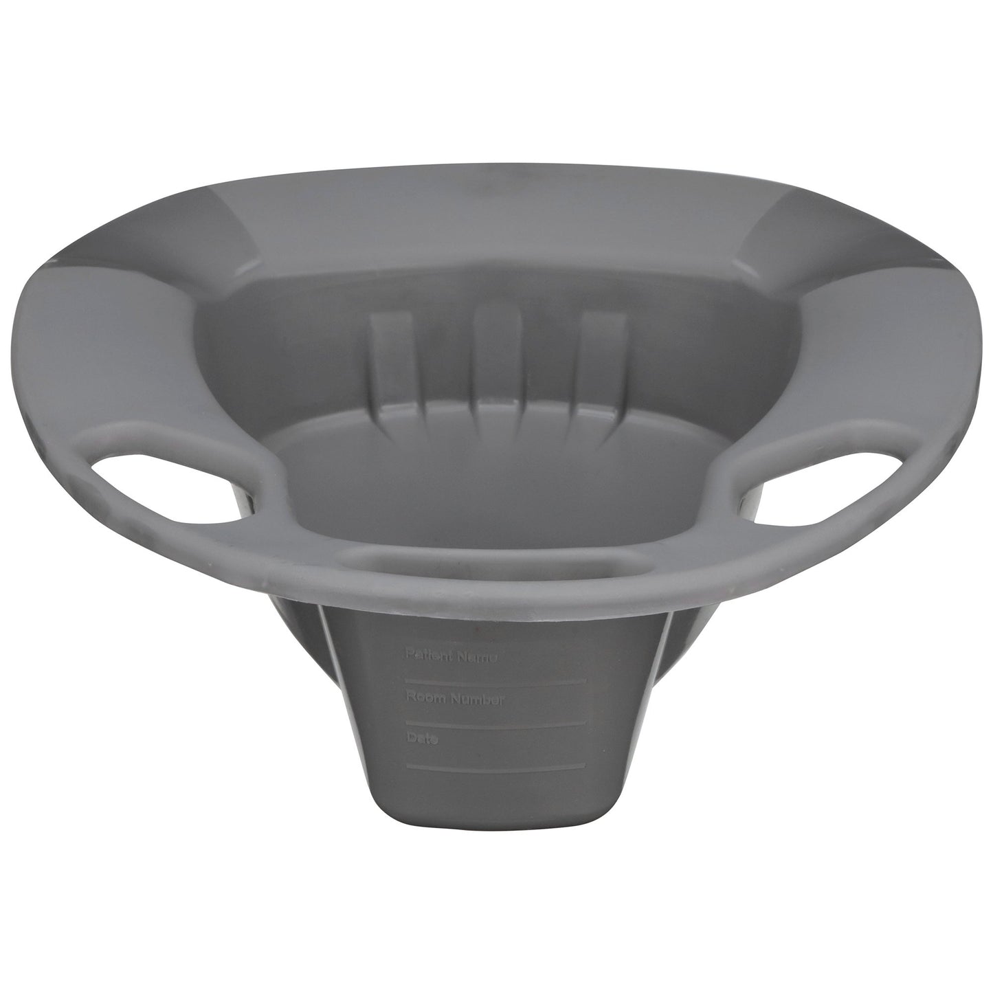 McKesson Stackable Bedpan, nonstick Plastic, Graphite Color