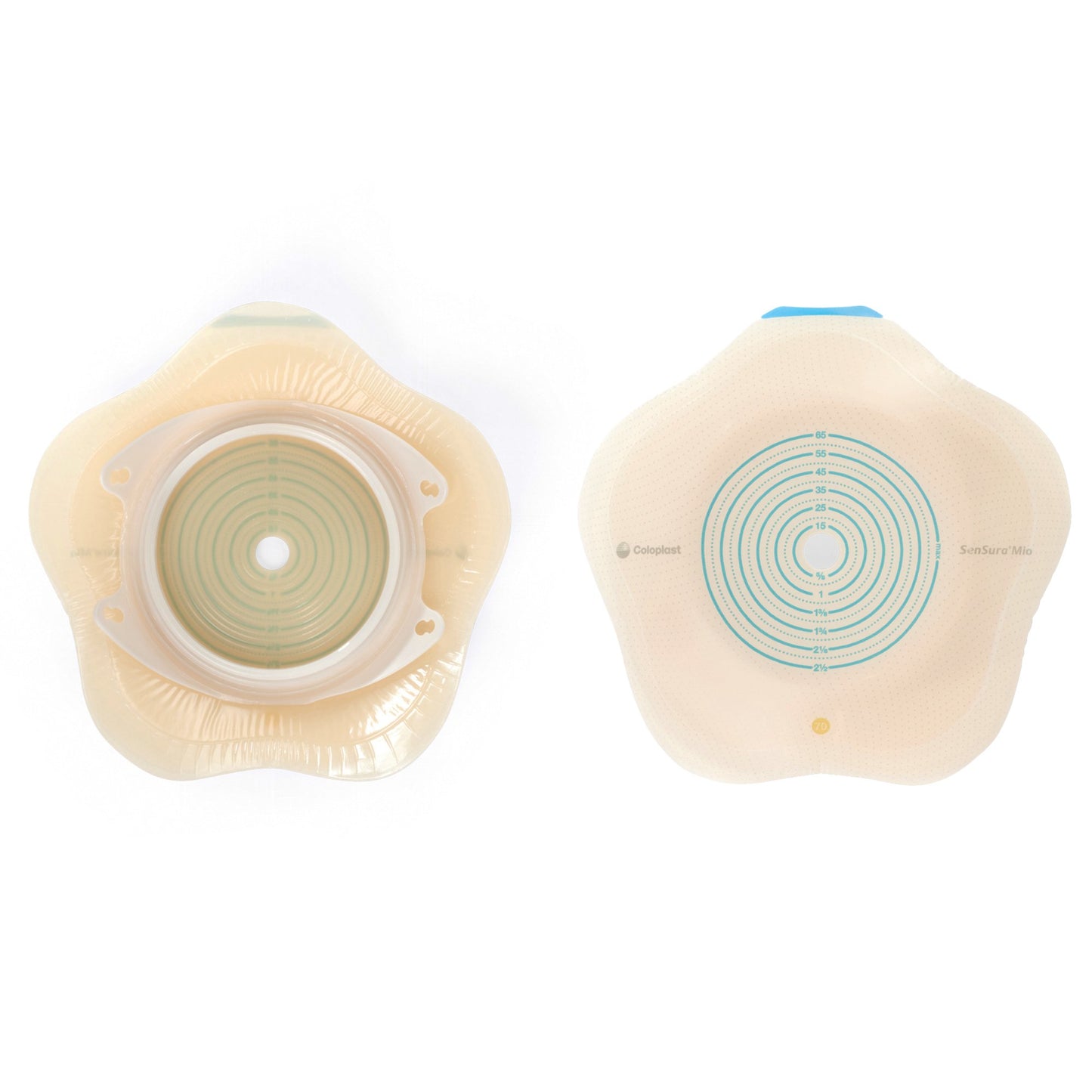 SenSura Mio Click Convex Flip Ostomy Barrier, Trim to fit 10 – 65 mm Stomas