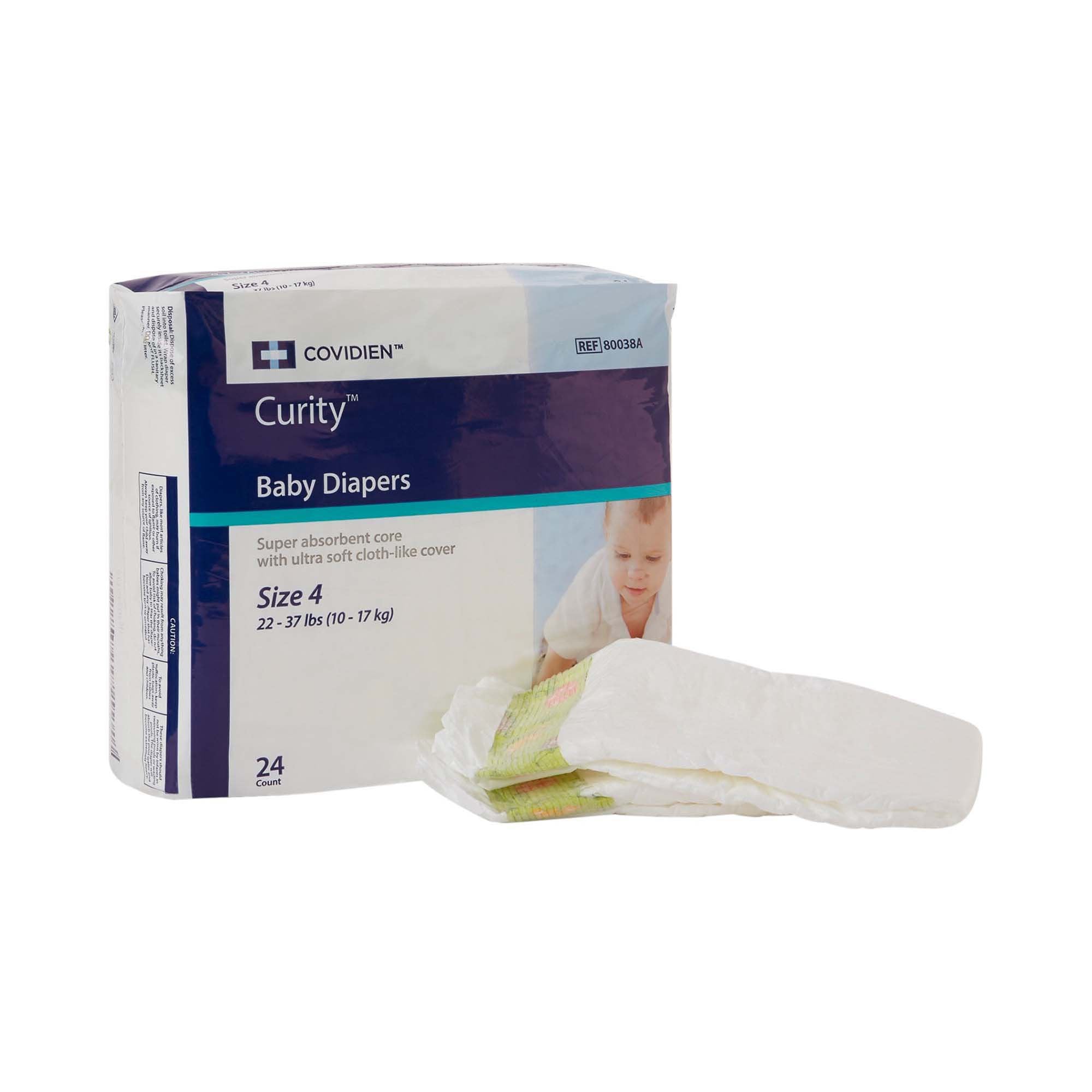 Curity™ Unisex Baby Diapers, Heavy Absorbency, Disposable – SurfMed