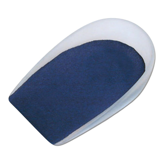 Heel Cup GelStep Center Spot Silicone Women 7.5 to 10 / Men 6 to 8.5 Blue / White