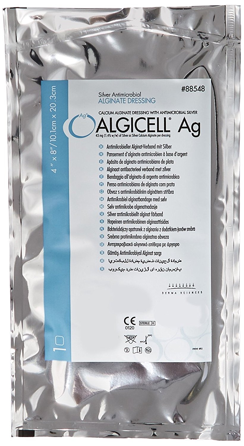 Algicell Ag Calcium Alginate Dressing with Silver
