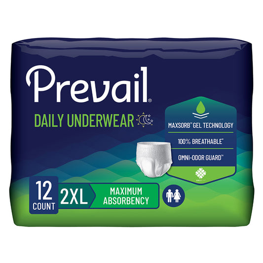 Prevail Daily Underwear Maximum Absorbent Underwear, 2X-Large