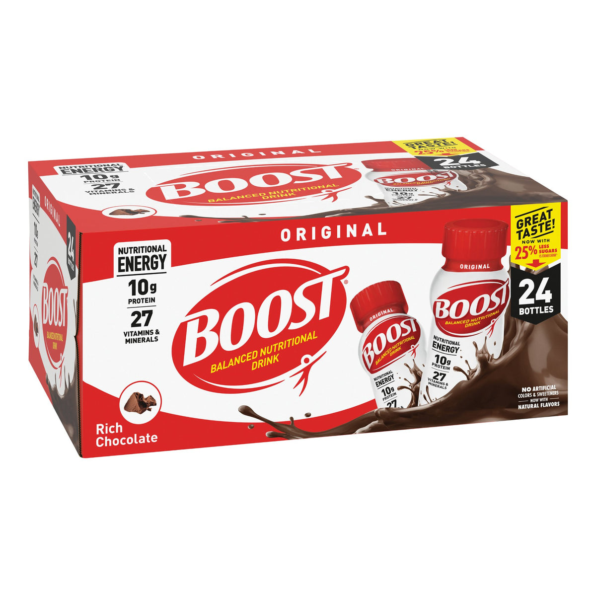 Boost Original Chocolate Balanced Nutritional Drink, 8-ounce bottle ...