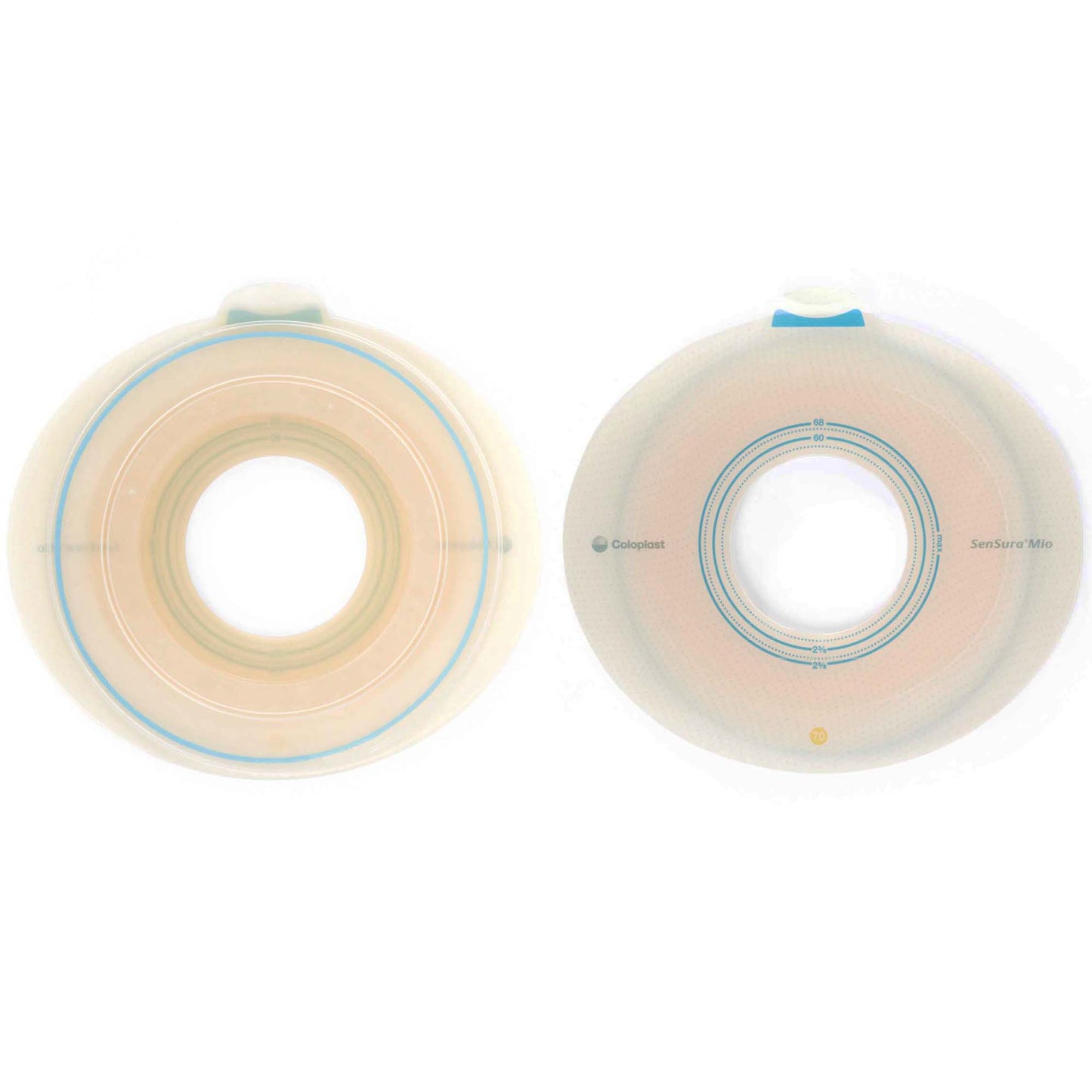 SenSura Mio Flex Ostomy Barrier, 45 mm Stoma Opening, Yellow Color Match