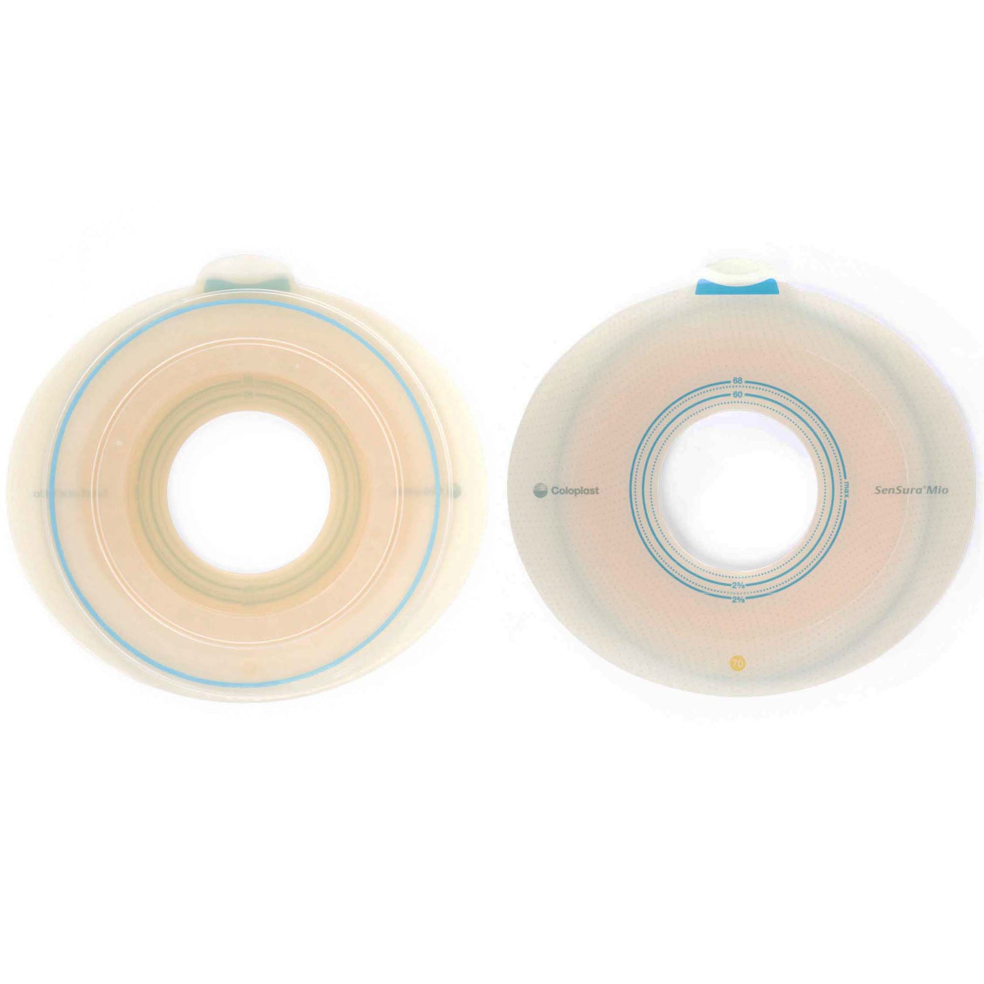 SenSura Mio Flex Ostomy Barrier, 45 mm Stoma Opening, Yellow Color Match
