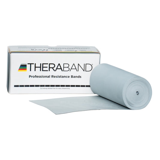 TheraBand Exercise Resistance Band, Silver, 6 Inch x 6 Yard, 2X-Heavy Resistance