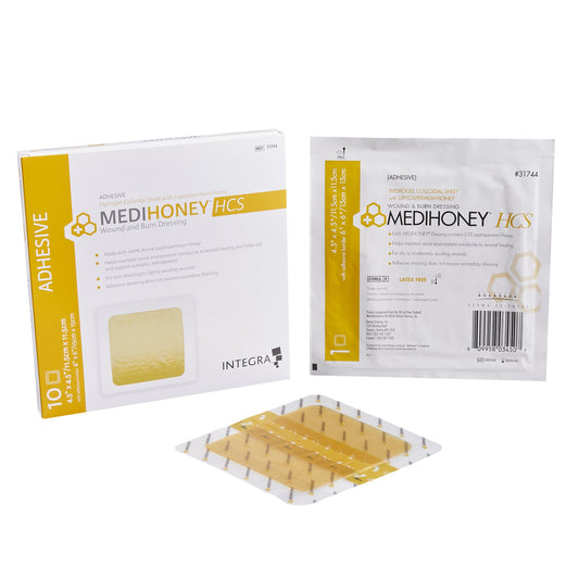 Medihoney HCS Wound Dressing, 4½ x 4½ Inch