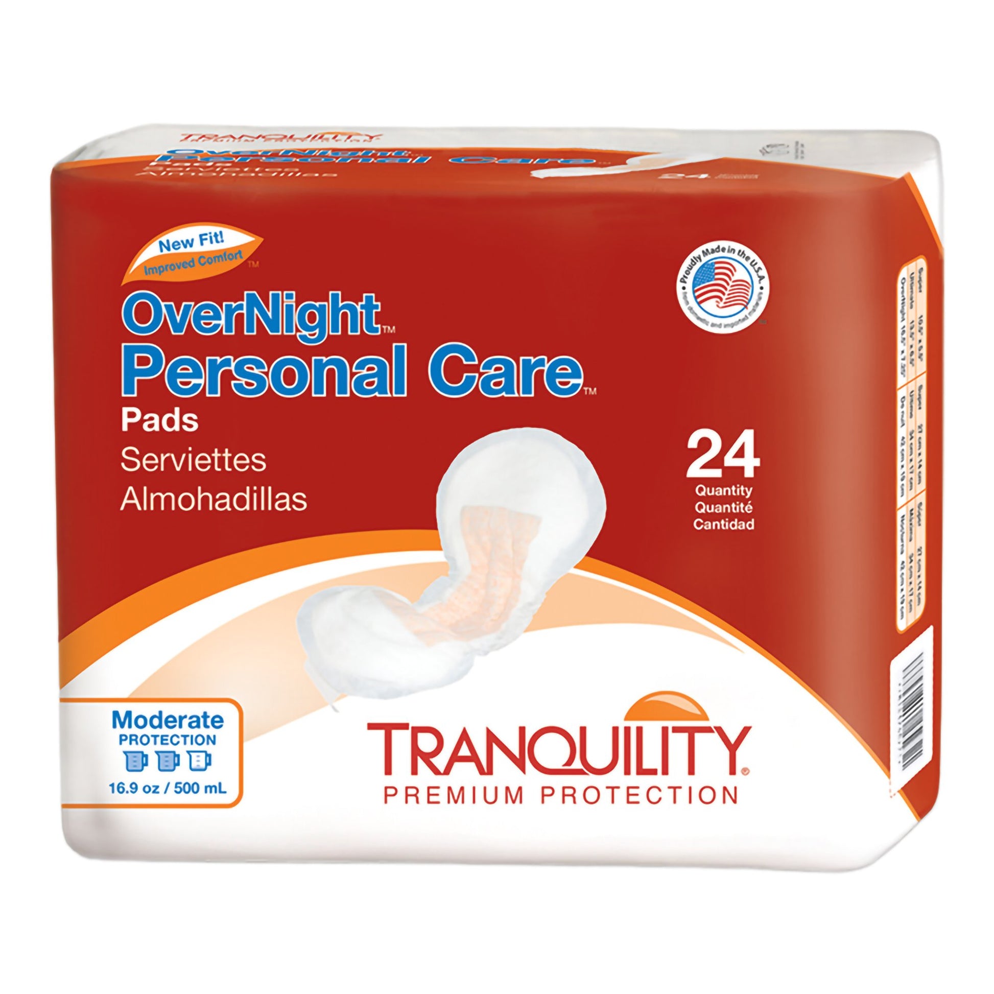 Tranquility OverNight Bladder Control Pad, 7.25 x 16.5 Inch