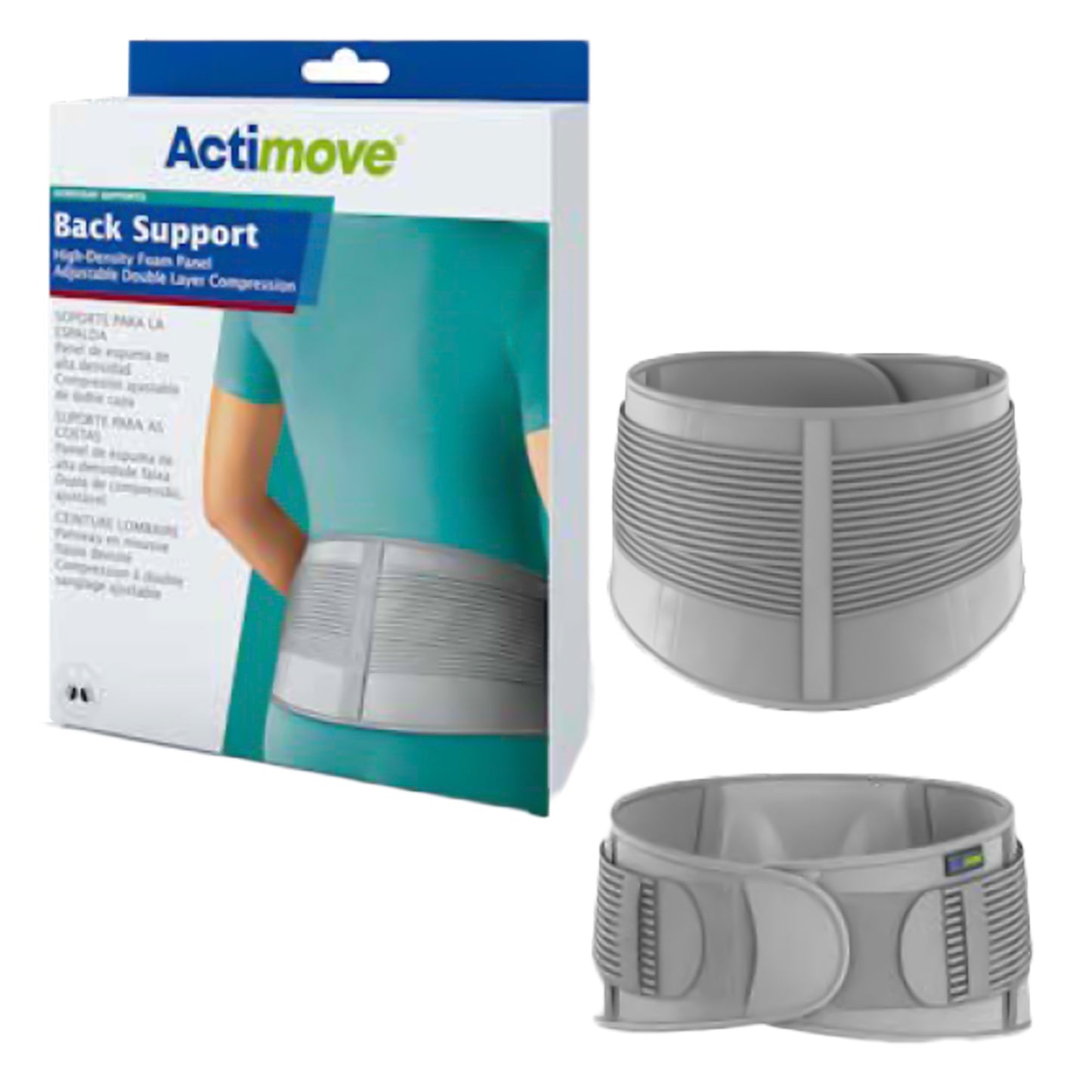 Actimove Everyday Supports Back Support with Double Layer Compression, S/M