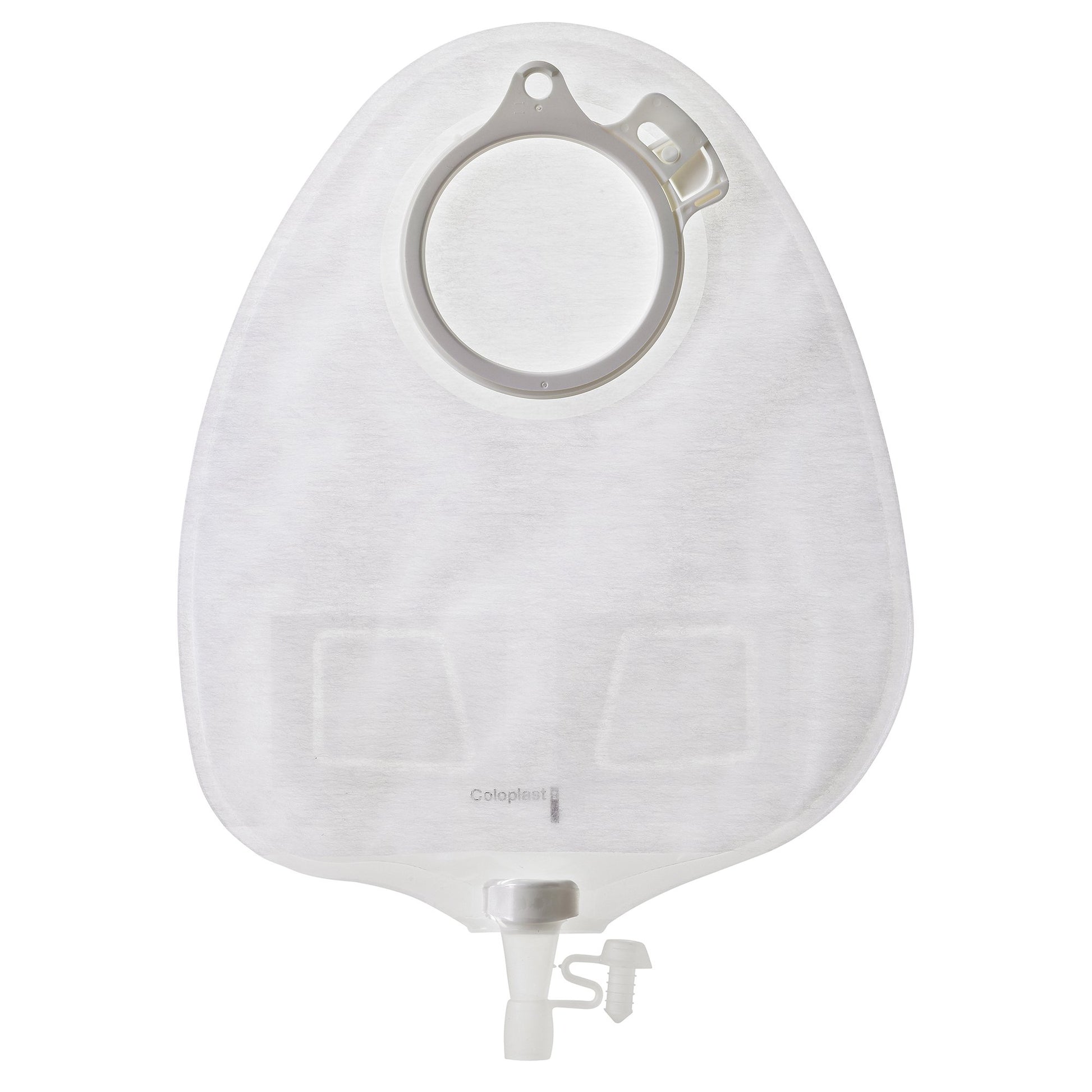 Assura Two-Piece Transparent Urostomy Pouch, Red Match