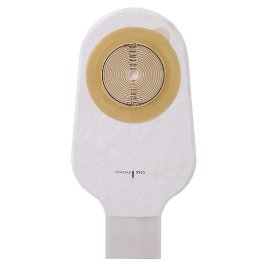 Assura Flat 1-Piece Transparent Ileostomy Pouch, Cut to Fit 10 – 55 mm Stomas