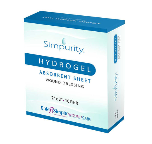 Hydrogel Wound Dressing HydroGel Sheet 2 X 2 Inch Sterile