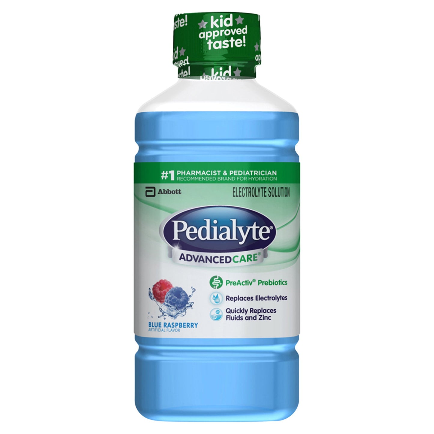 Pedialyte AdvancedCare™ Blue Raspberry Electrolyte Solution, 1 Liter