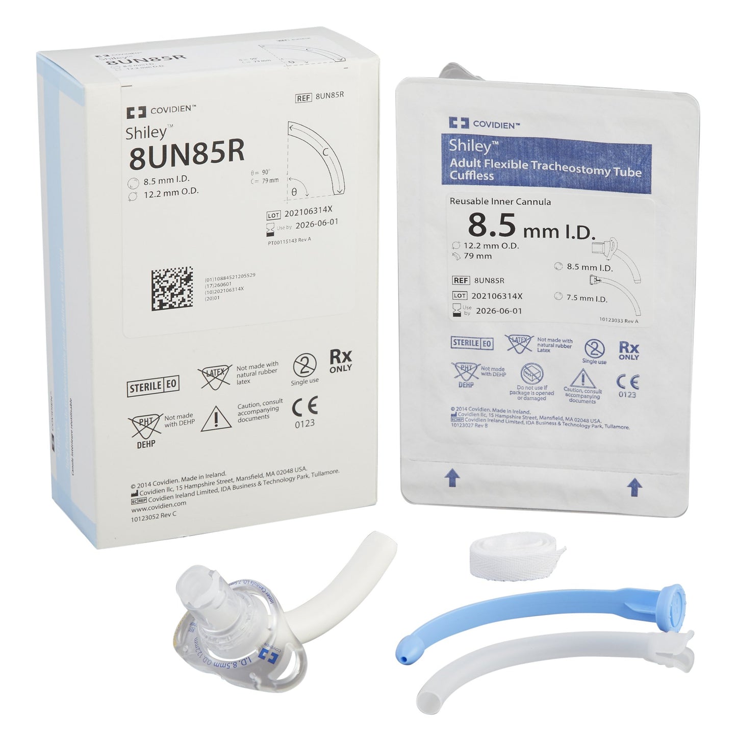 Uncuffed Tracheostomy Tube Shiley™ Size 8.0 Adult