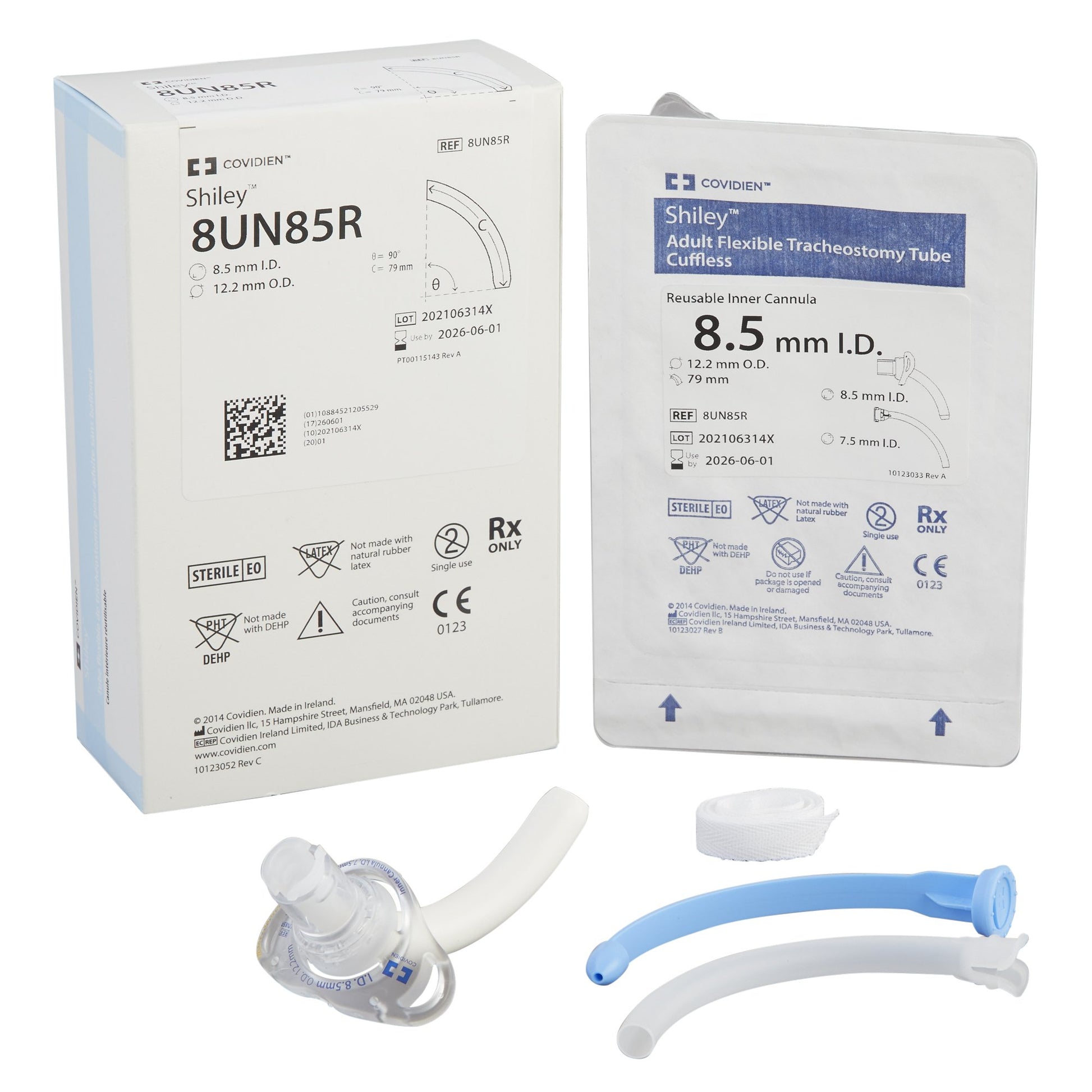 Uncuffed Tracheostomy Tube Shiley™ Size 8.0 Adult