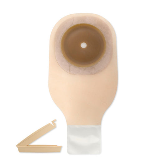 Premier™ Flextend™ One-Piece Beige Colostomy Pouch, 9 Inch Length, 1½ Inch Stoma